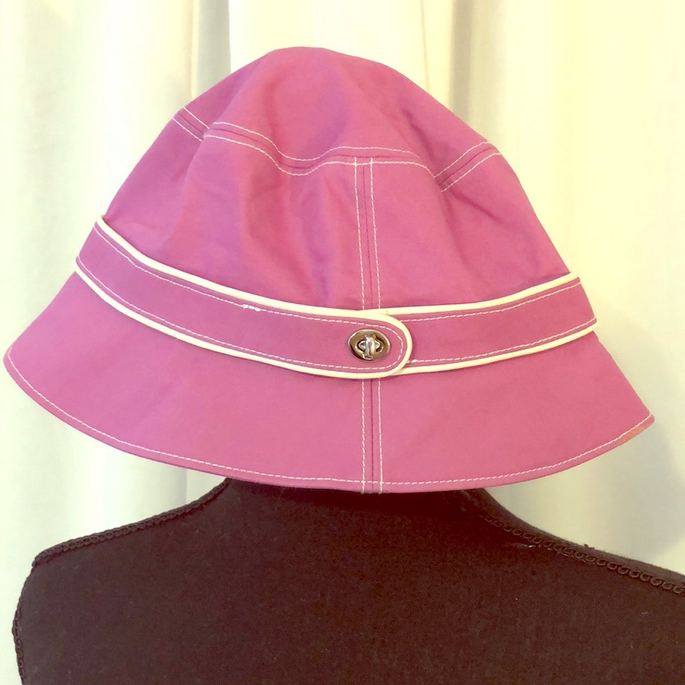 Coach Pink Bucket Hat